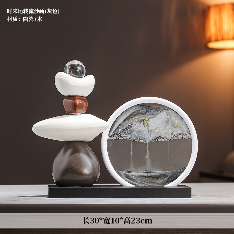 [Ink Wash Painting]Time Comes and Turns the Quicksand Painting