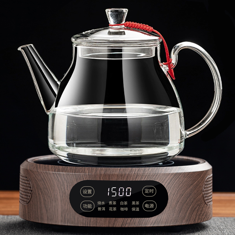 C kettle 1.3L (special for boiling water) + wood grain color electric ceramic stove 