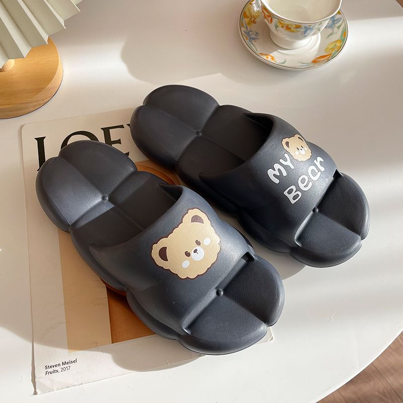 Gray [Little Bear Grid Style]ღ[Breathable and Not Stinky Feet]