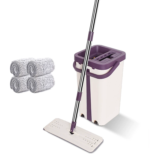 Khaki bucket + mop [4 pieces of cloth in total]✦✦✦✦