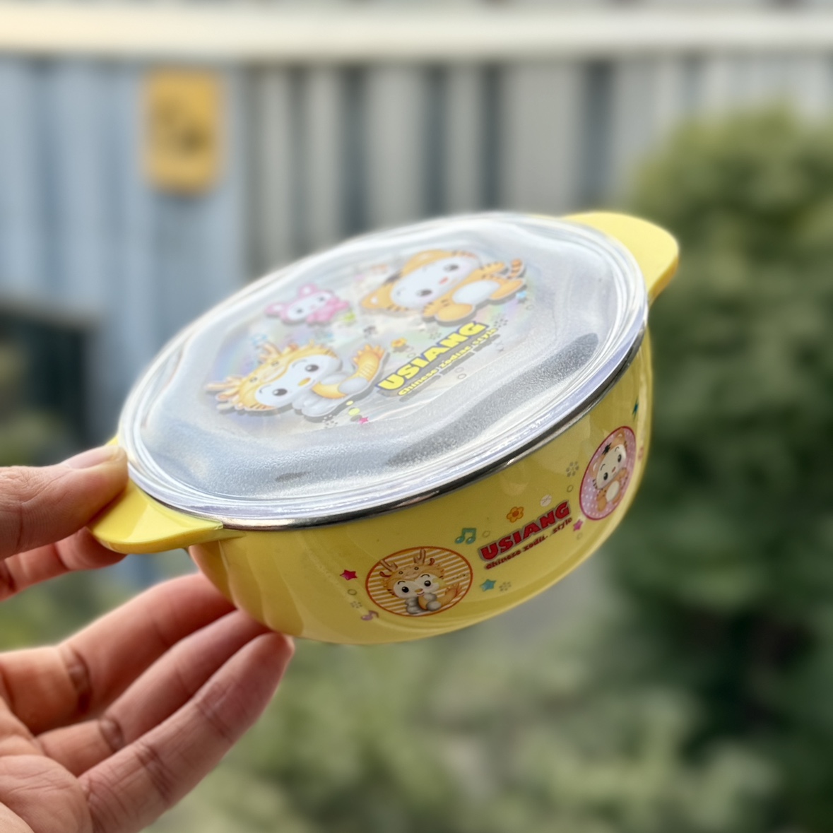 304 Stainless Steel Kids Bowl[Yellow]