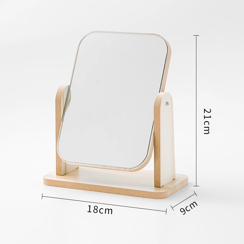 Small Rotating Mirror[Ultra-Clear Mirror, Rotatable Design, Stable Bottom Seat]