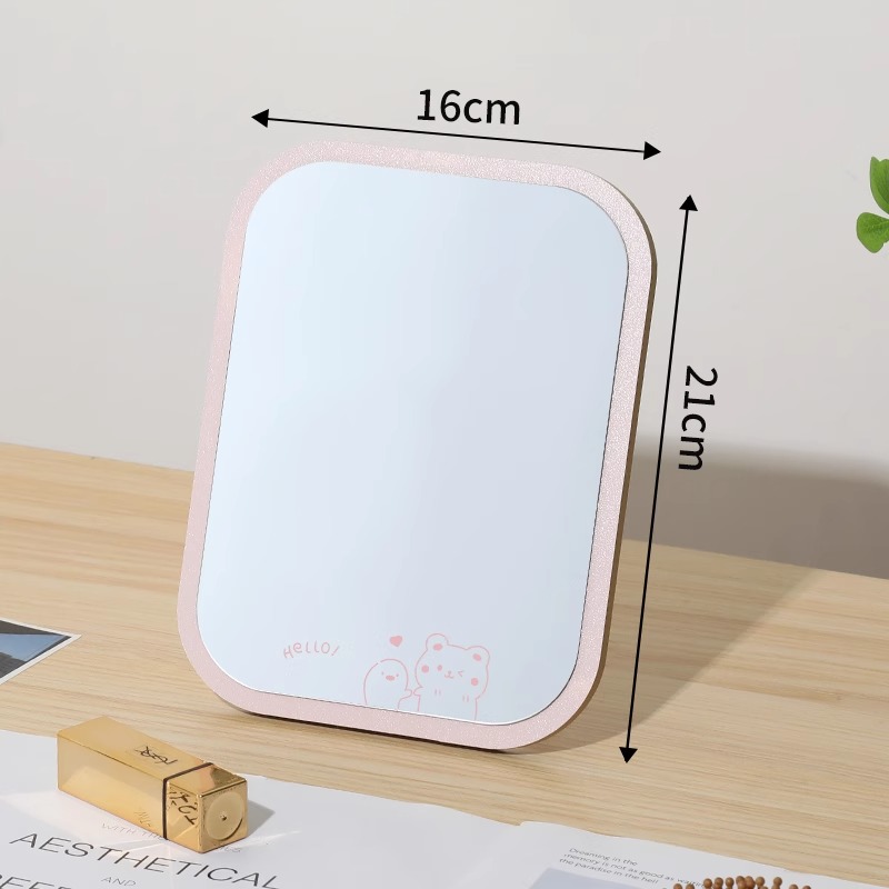 Hello Bear-Light Pink-Clear Mirror/High Definition Imaging/Small and Portable