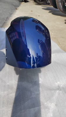 Electric vehicle fender front mudguard cover F6 model front - blue