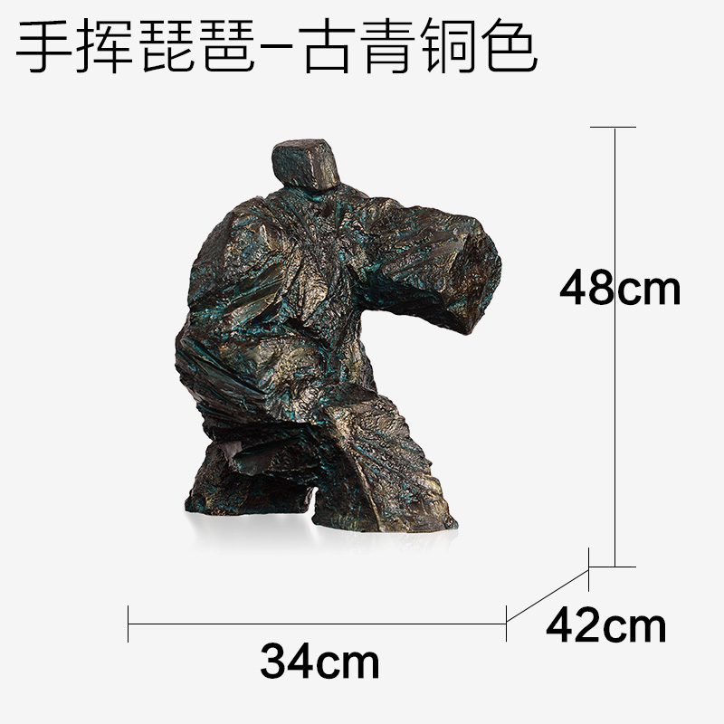 Ancient Bronze Color - Hand Holding Pipa