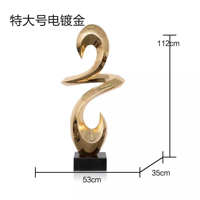 Extra Large Electroplated Gold