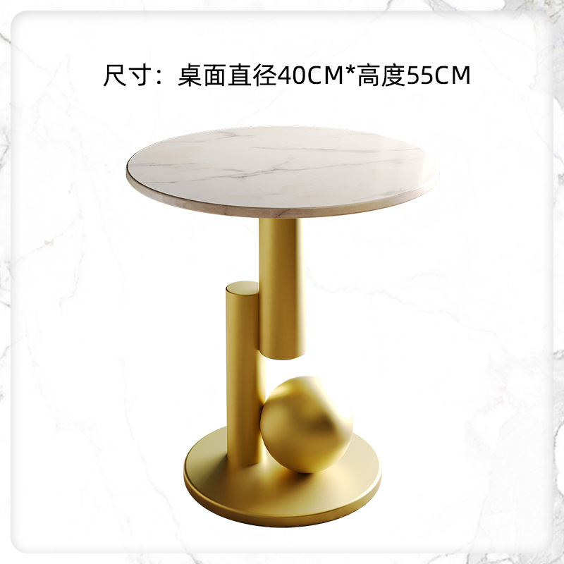 Diameter 40 Height 55 [Snow Mountain White + Gold Frame]