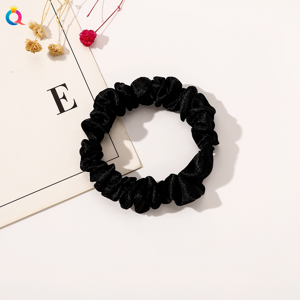 Satin Hair Tie - Black