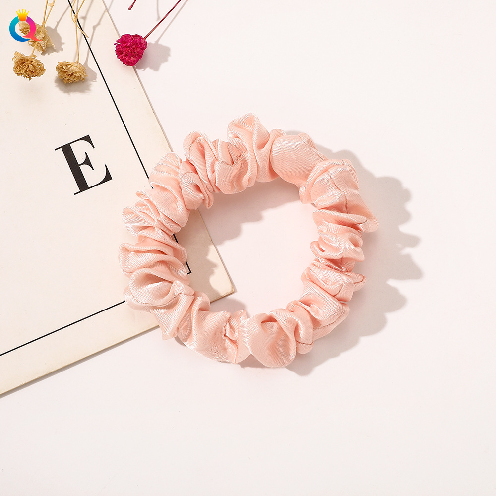 Satin Hair Tie - Snow Bud