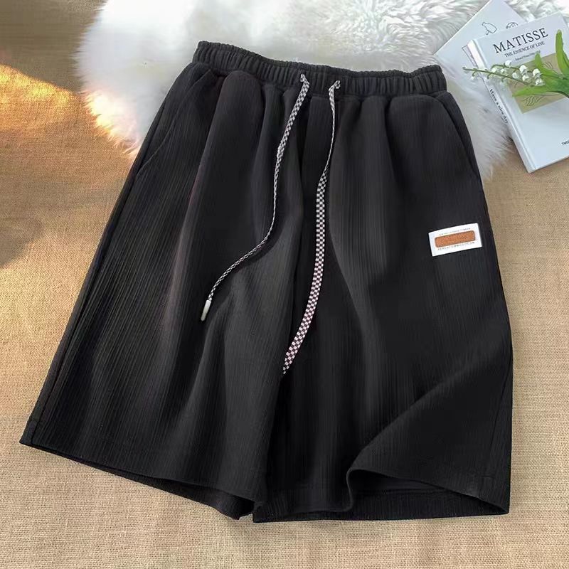 Black[Ultra-Thin Ice Silk Shorts]