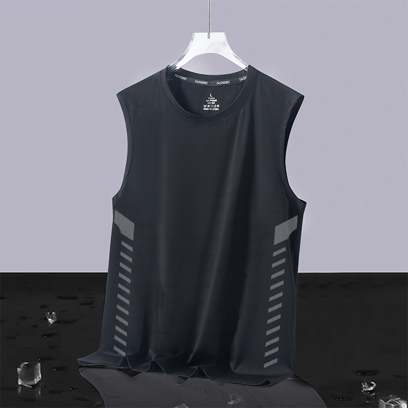 Pure Black[Slant Pole Butterfly Mesh Vest]