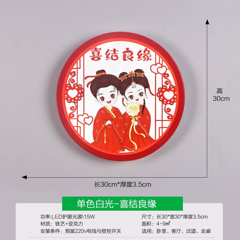 wedding-monochrome white light-30cm15W 