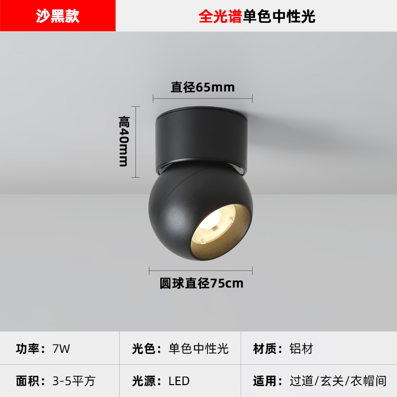 Dg2501 Sand Black-Single Color Neutral Light 7W