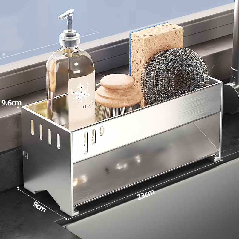 [Stainless Steel]Length 23cm|Sanitary Ware Storage Rack