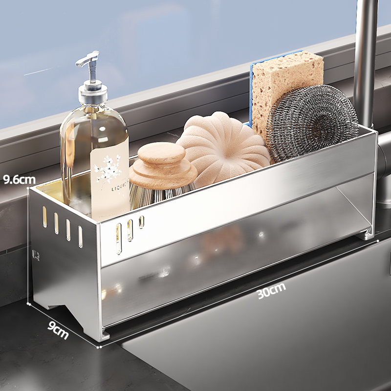 [Stainless Steel]30cm Long|Sanitary Ware Storage Rack