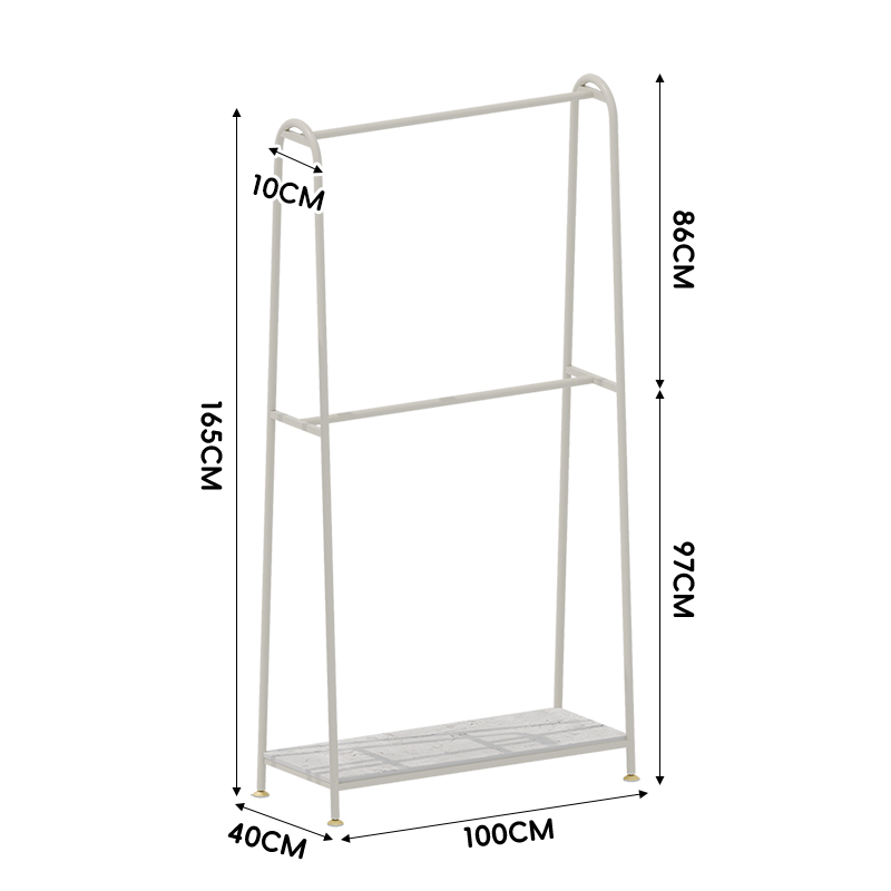 Cream Style-Double Layer-With Lower Board-100Cm