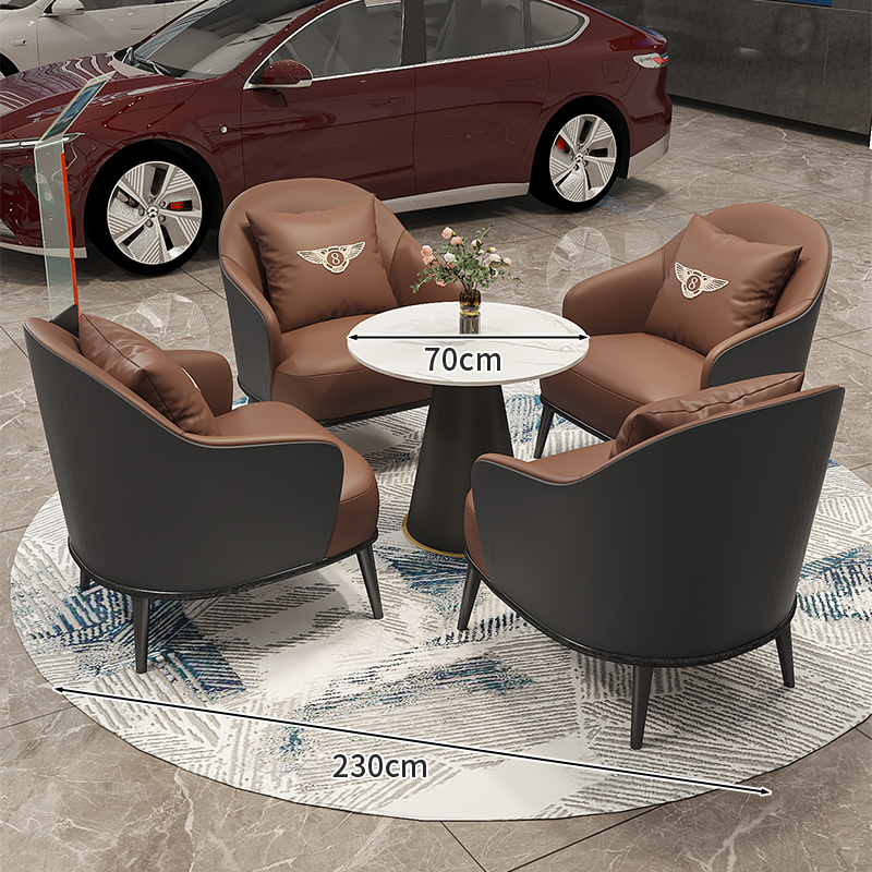 Quartet Set: Black + Brown / Cat-Scratch Resistant Leatherette / Includes Throw Pillow