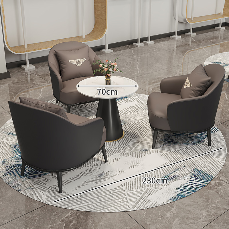 Three-Piece Set: Black + Grey / Cat Scratch Leather / Includes Throw Pillow