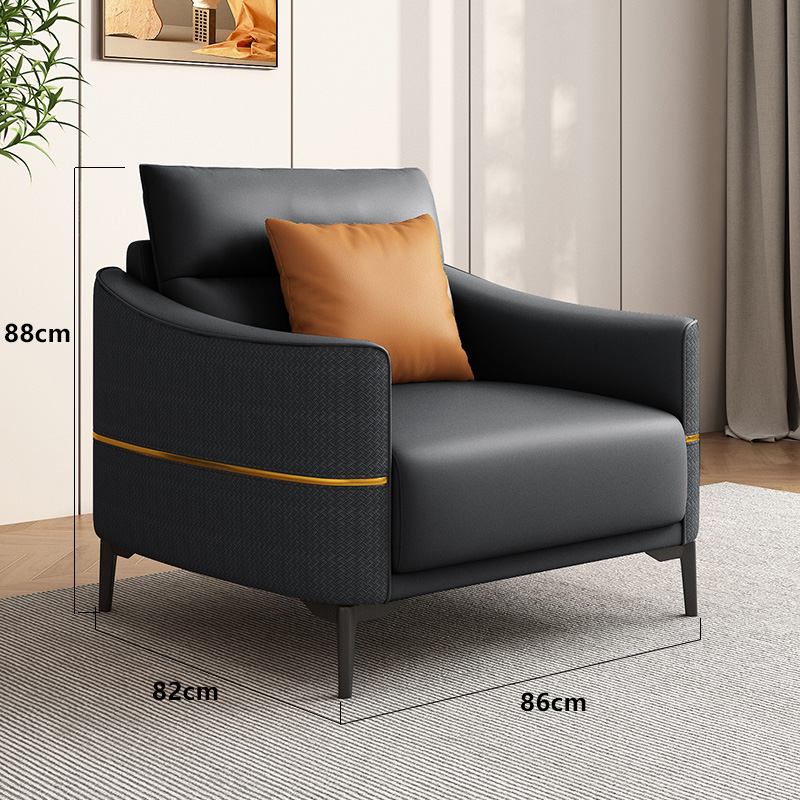 Single Space Dark Gray[Thickened and Wear-Resistant Western Leather]