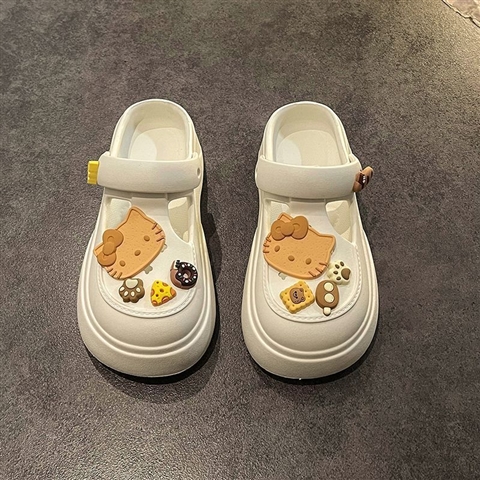 white Mary Jane Cute Princess Wind-Breakfast Meow 