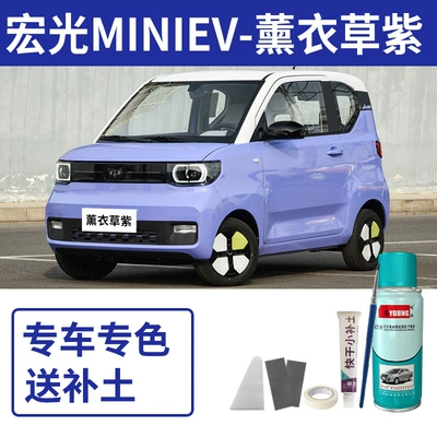 Avtomobil boya qələmləri self-spray paint for EV cars - hongguang-mini-ev-lavender-purple-includes-filler-tools