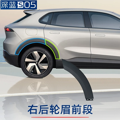 accessories S05, Wheel eyebrow - deep-blue-car-s05-rear-wheel-arch-front-section-right