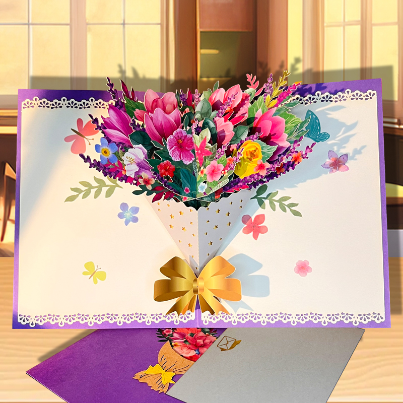 보라색 꽃다발★뜨거운 판매 추천