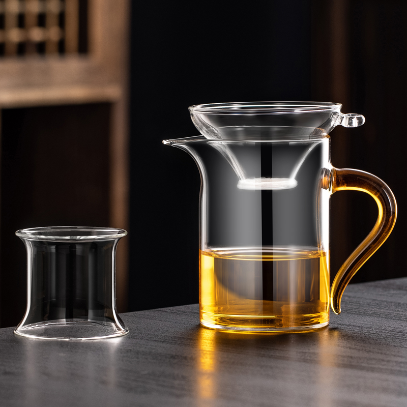 Fair Cup with Yellow Handle + Tea Drain