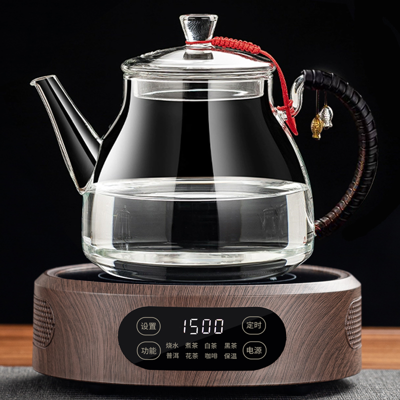 tie rope C Kettle 1.3L (special for boiling water) + wood grain color electric ceramic stove