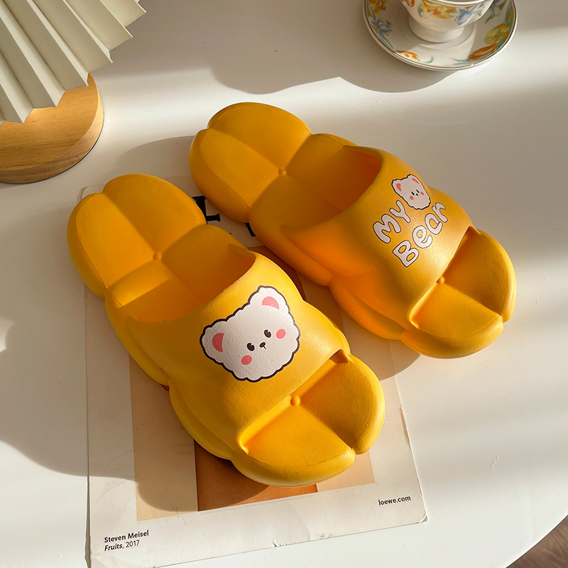 Yellow [Little Bear Grid Style]ღ[Breathable and Not Stinky Feet]