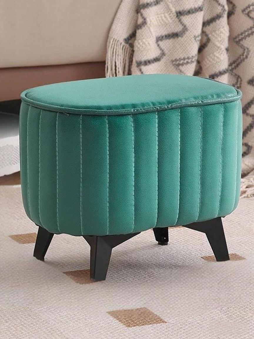 Oval Stool Emerald Green