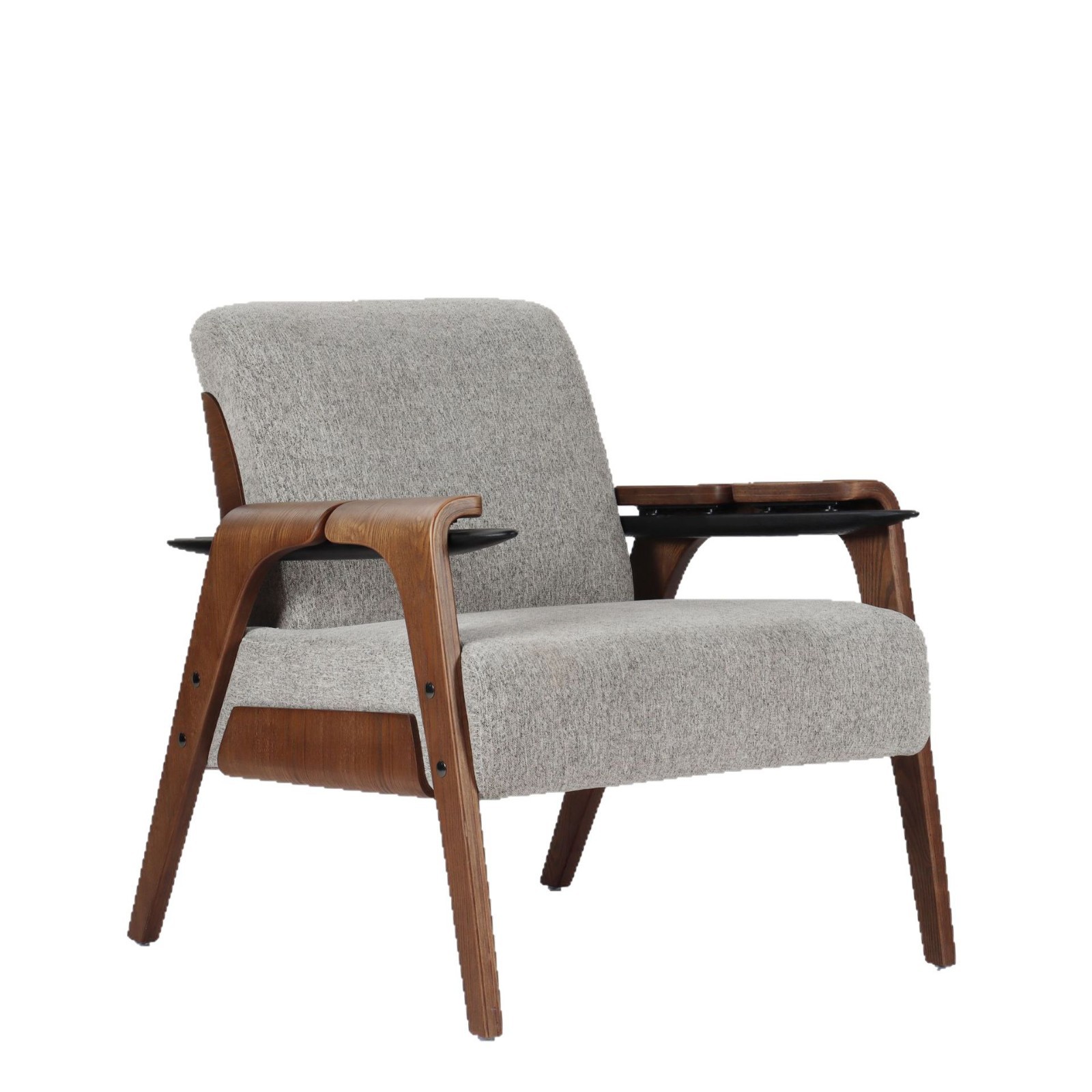 Gray Green + Walnut Shelf