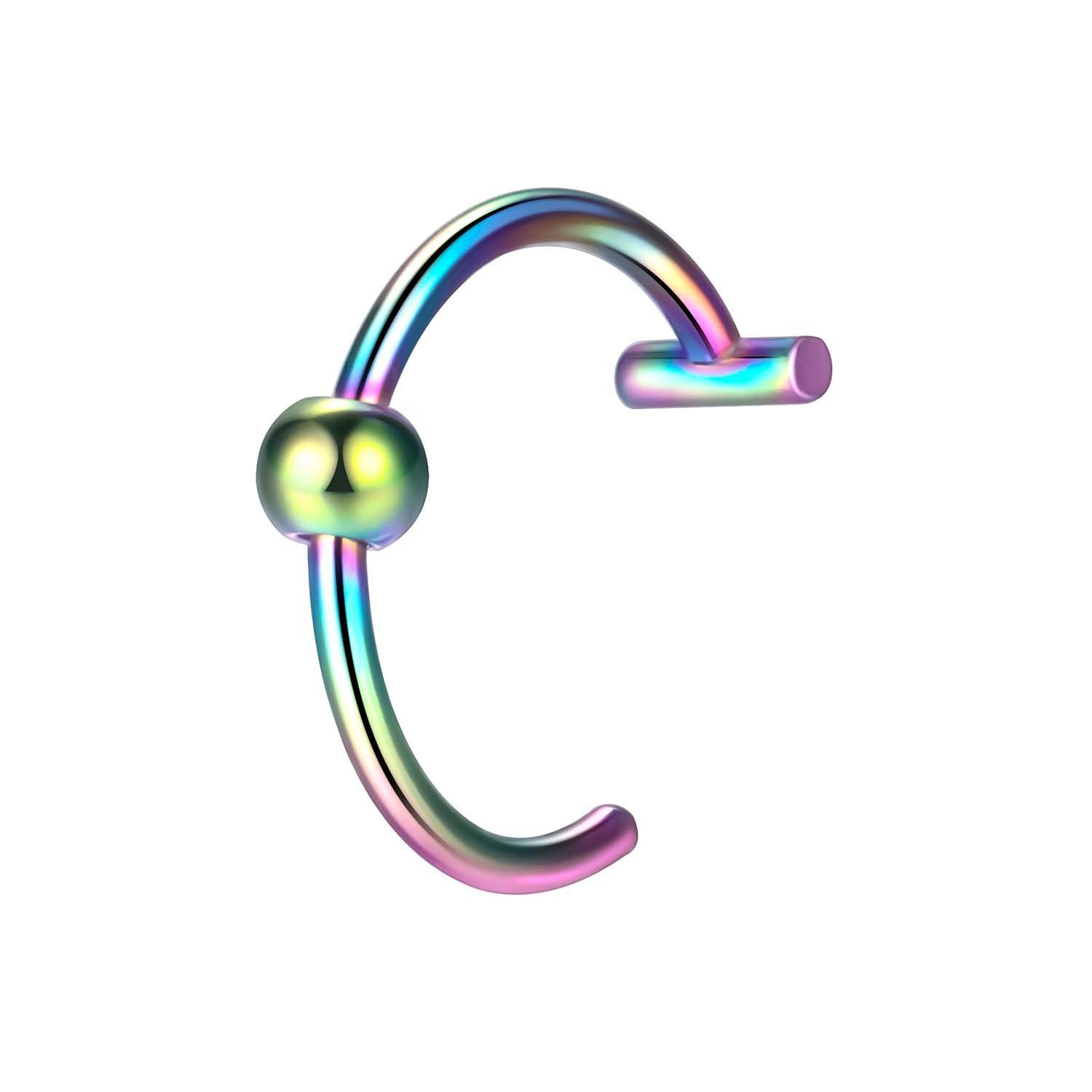 Colorful Ball Lip Ring