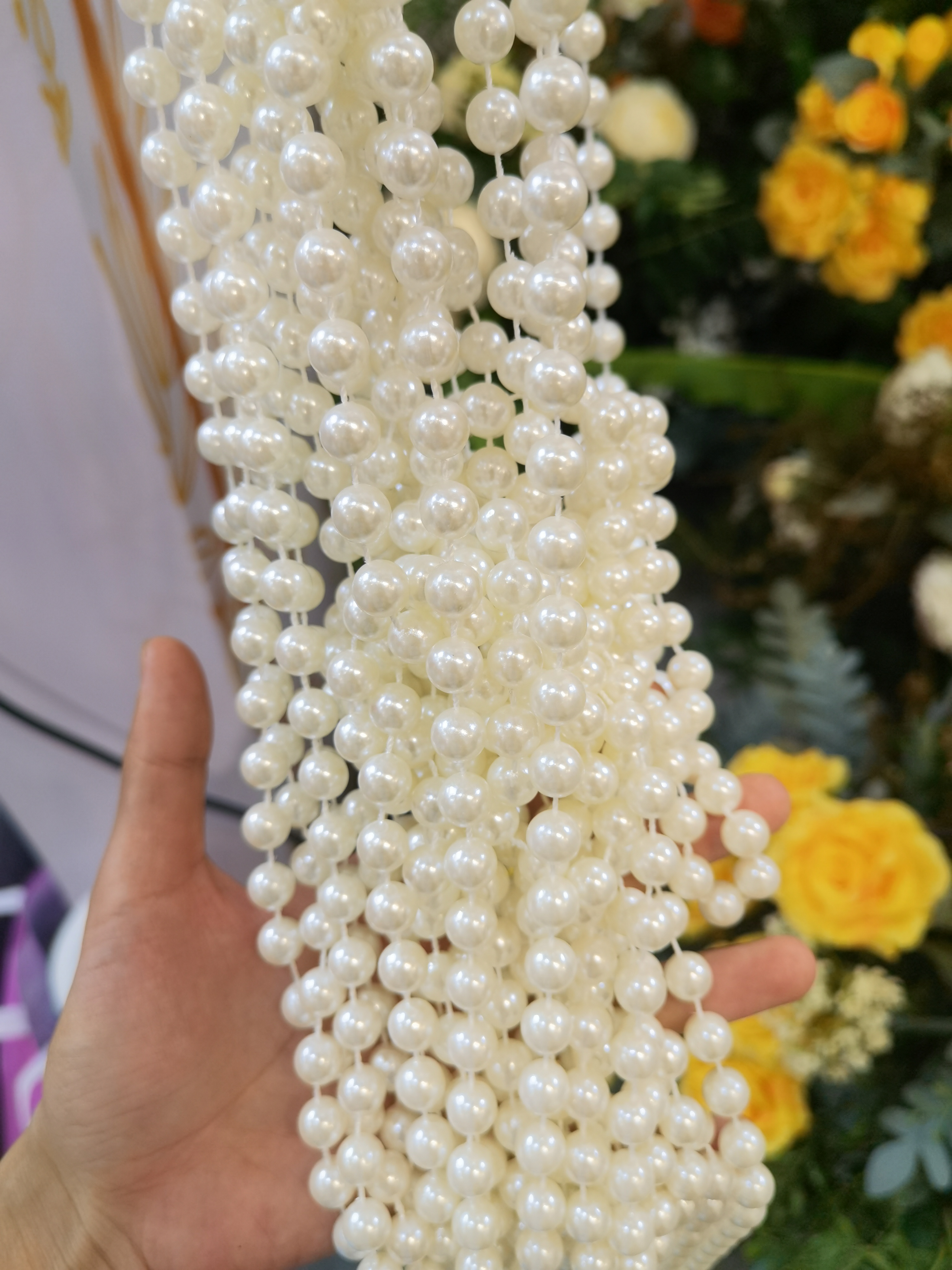8mm Pearls, Approximately 18 Meters, Minimum Order Quantity