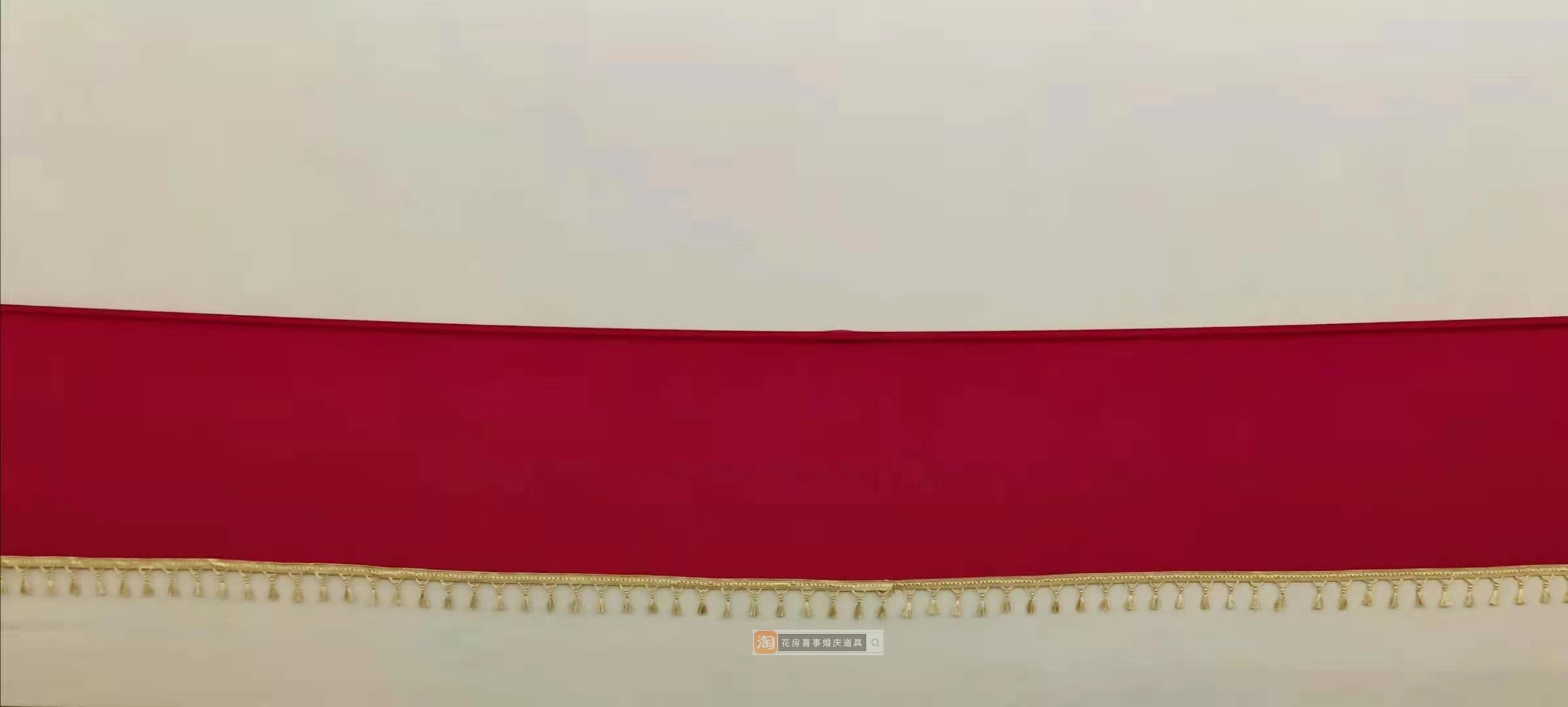 red cloth drooping 50cm with ears of wheat 