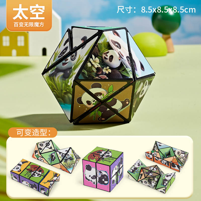 panda Varied Rubik's Cube [Space] color boxed 