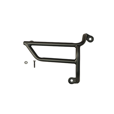 and anti-collision protection bars, and exhaust — Motorcycle bumper - black-carbon-steel-exhaust-bar