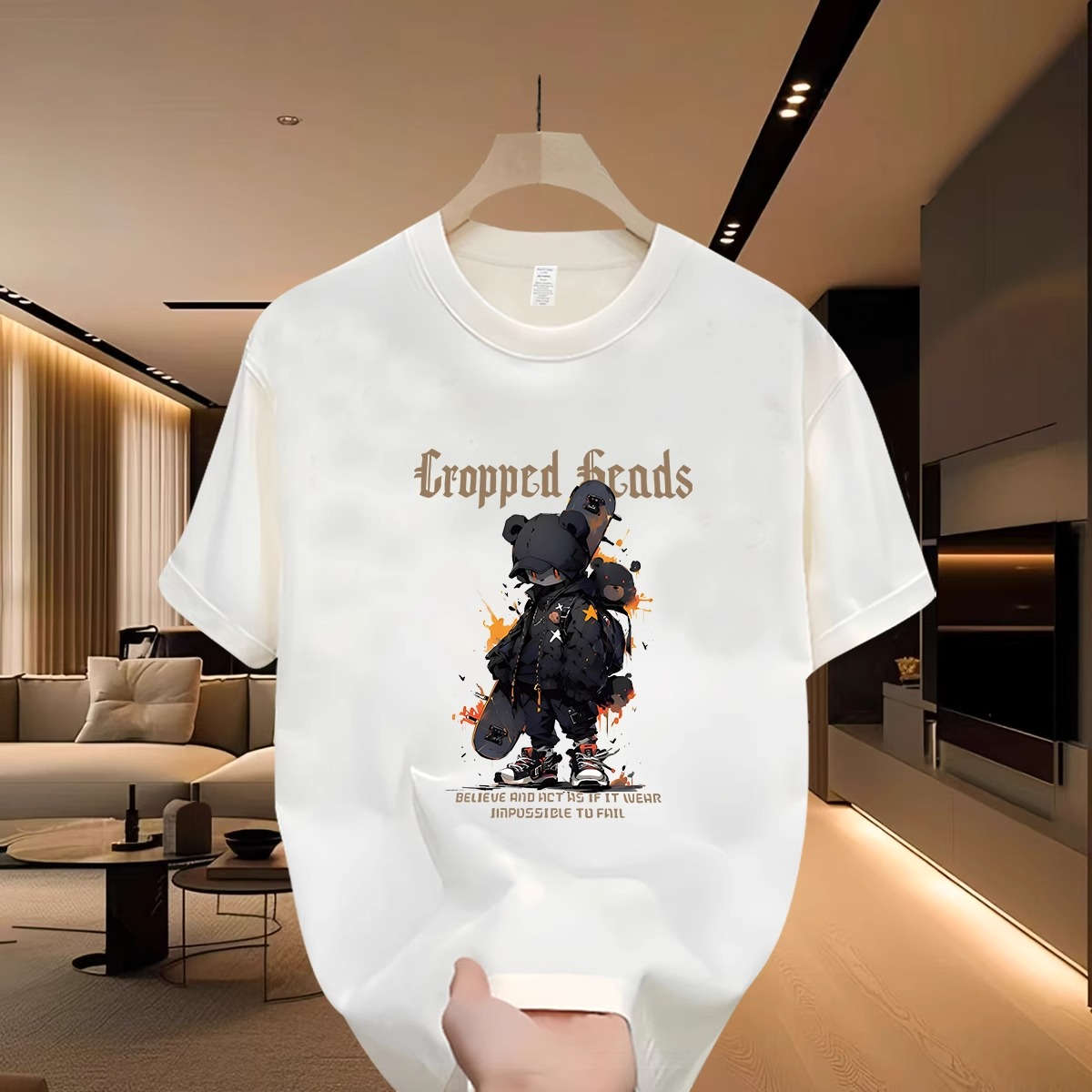 White-C-S Backpack Little Black Bear-D994