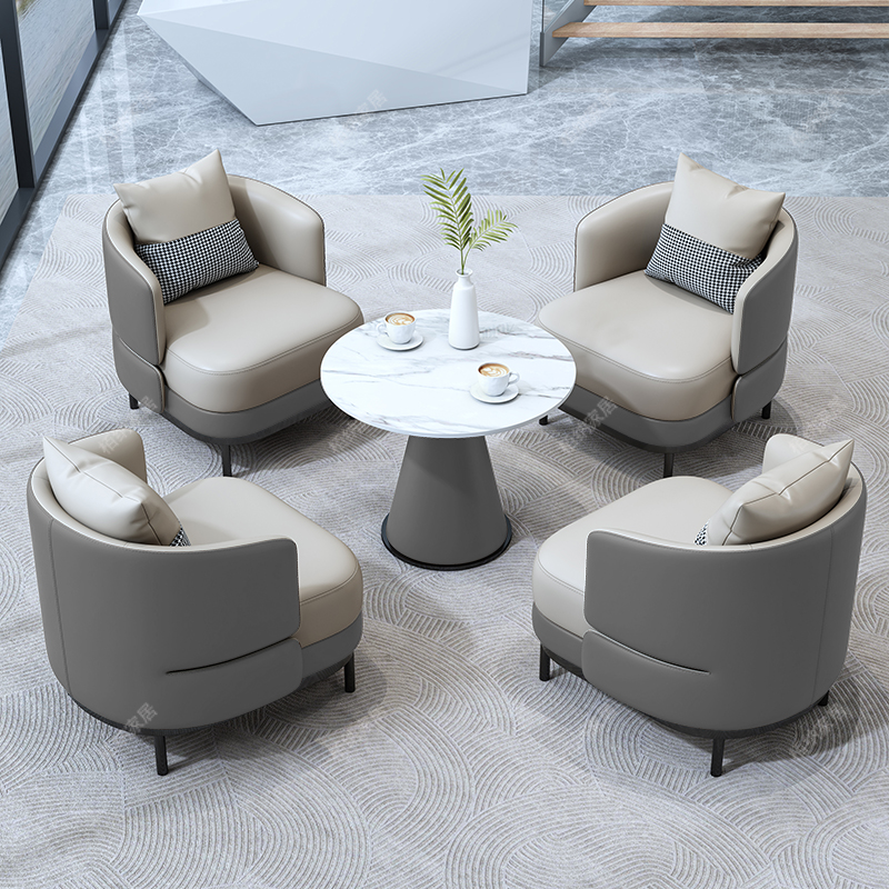 One Table and Four Chairs [Grey + White Slate] Five-Year Warranty