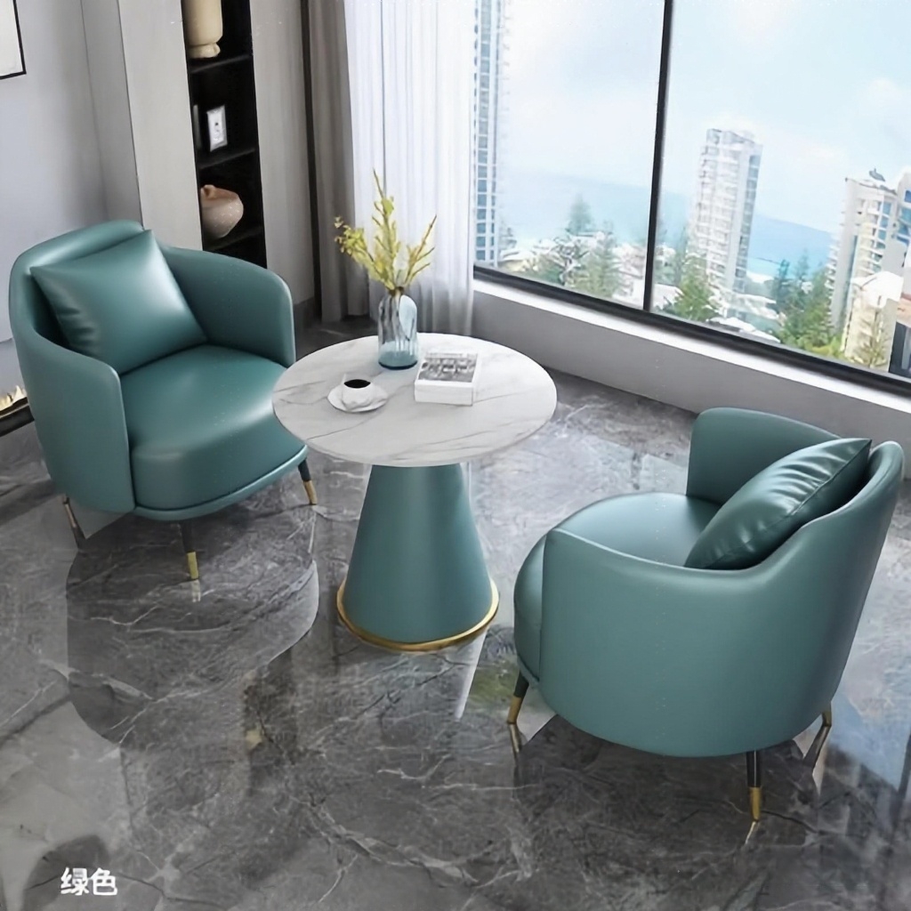 One Table and Two Chairs Green [Five-Year Warranty]