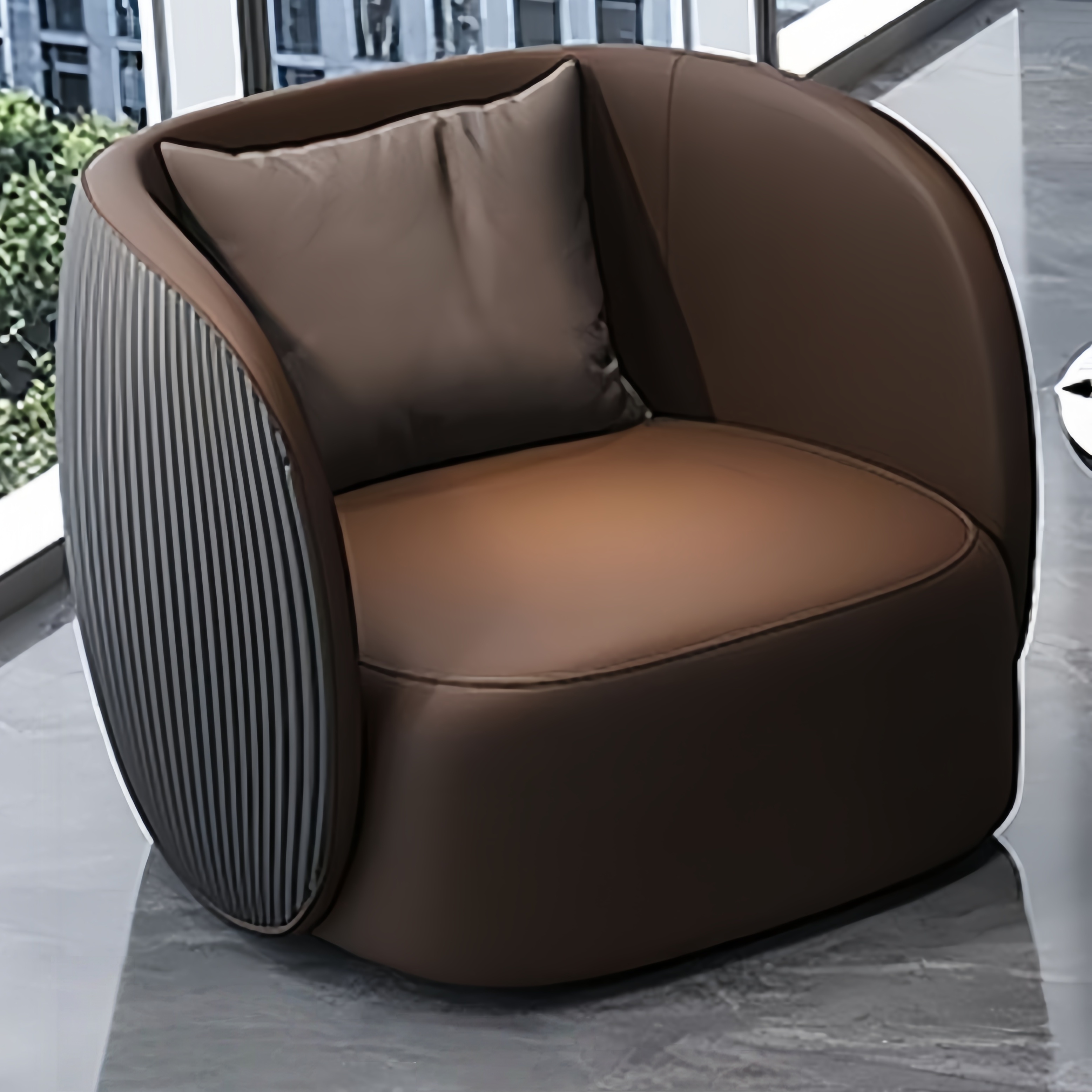 Single Sofa [Coffee + Black]