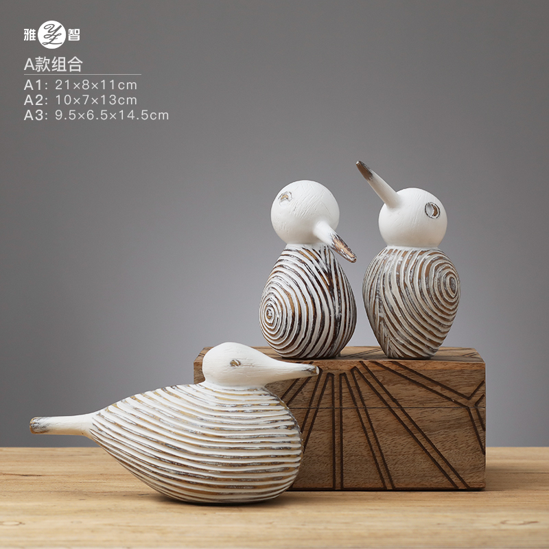 Woodpecker (White) 3-Piece Set