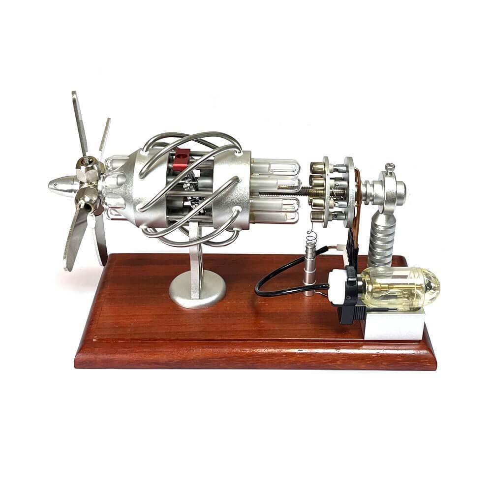 Stirling 16-Cylinder Swashplate Engine Model