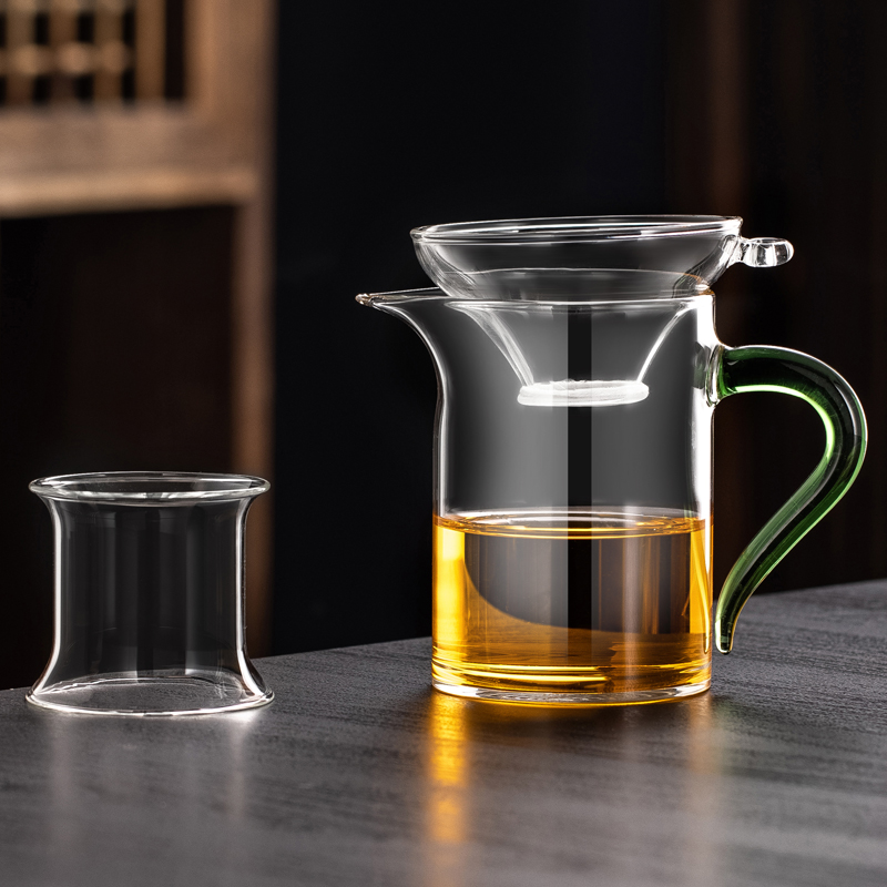 Green Handle Fair Cup + Tea Drain