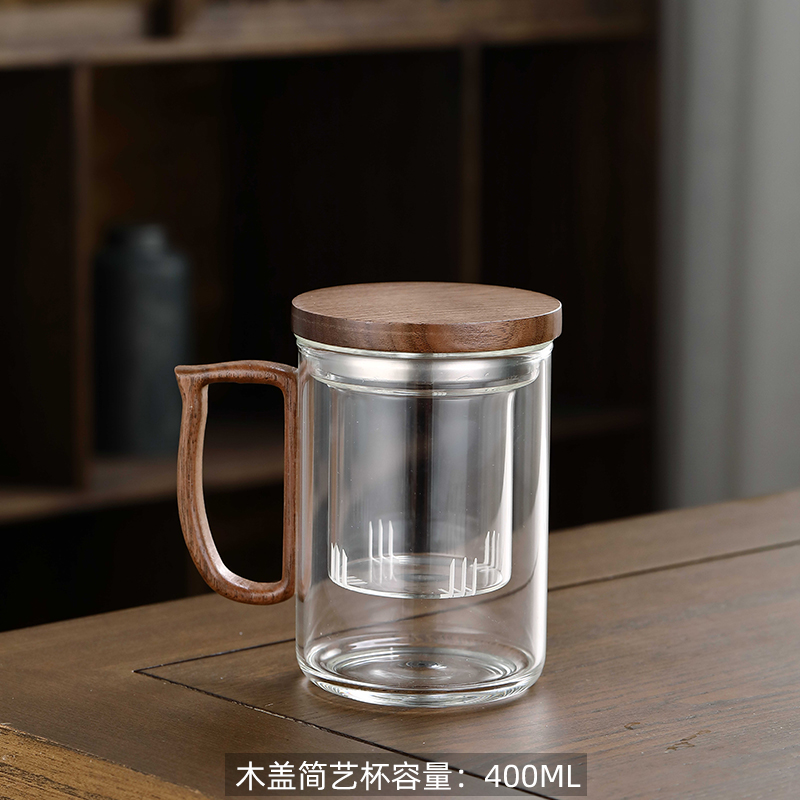 Jianyi Cup Capacity with Wooden Lid: 400ml