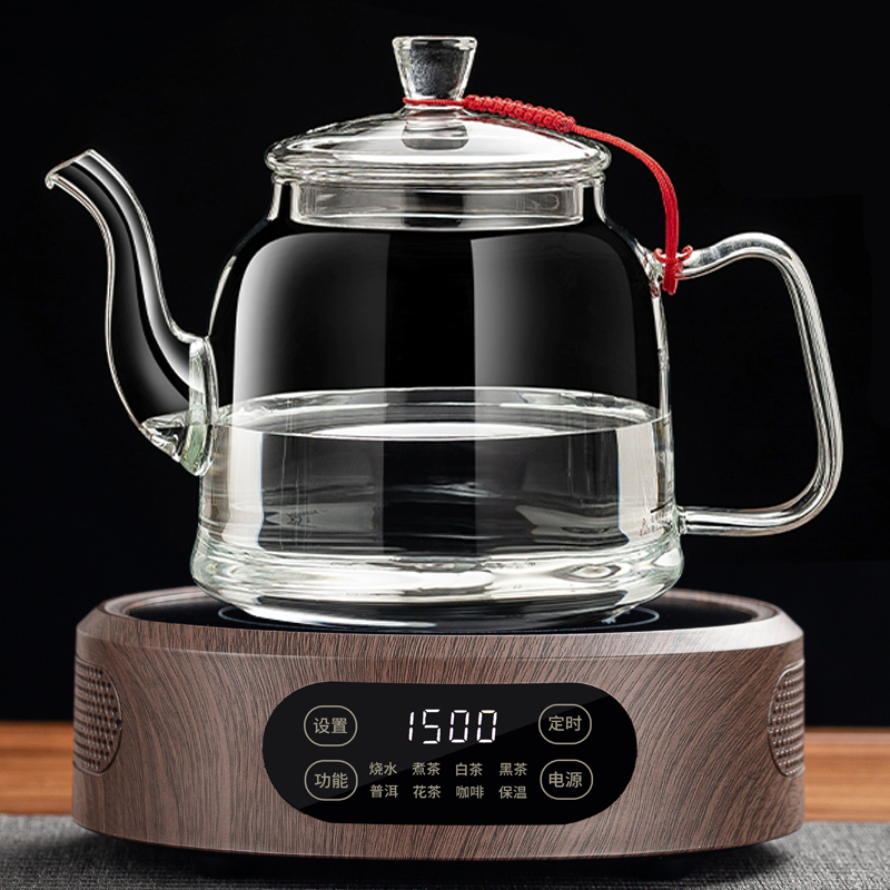 B kettle 1.3L (special for boiling water) + wood grain color electric ceramic stove 