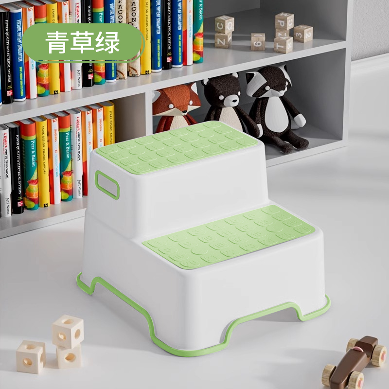 Grass Green[Double Layer Thickened Children's Anti-Slip Stool]