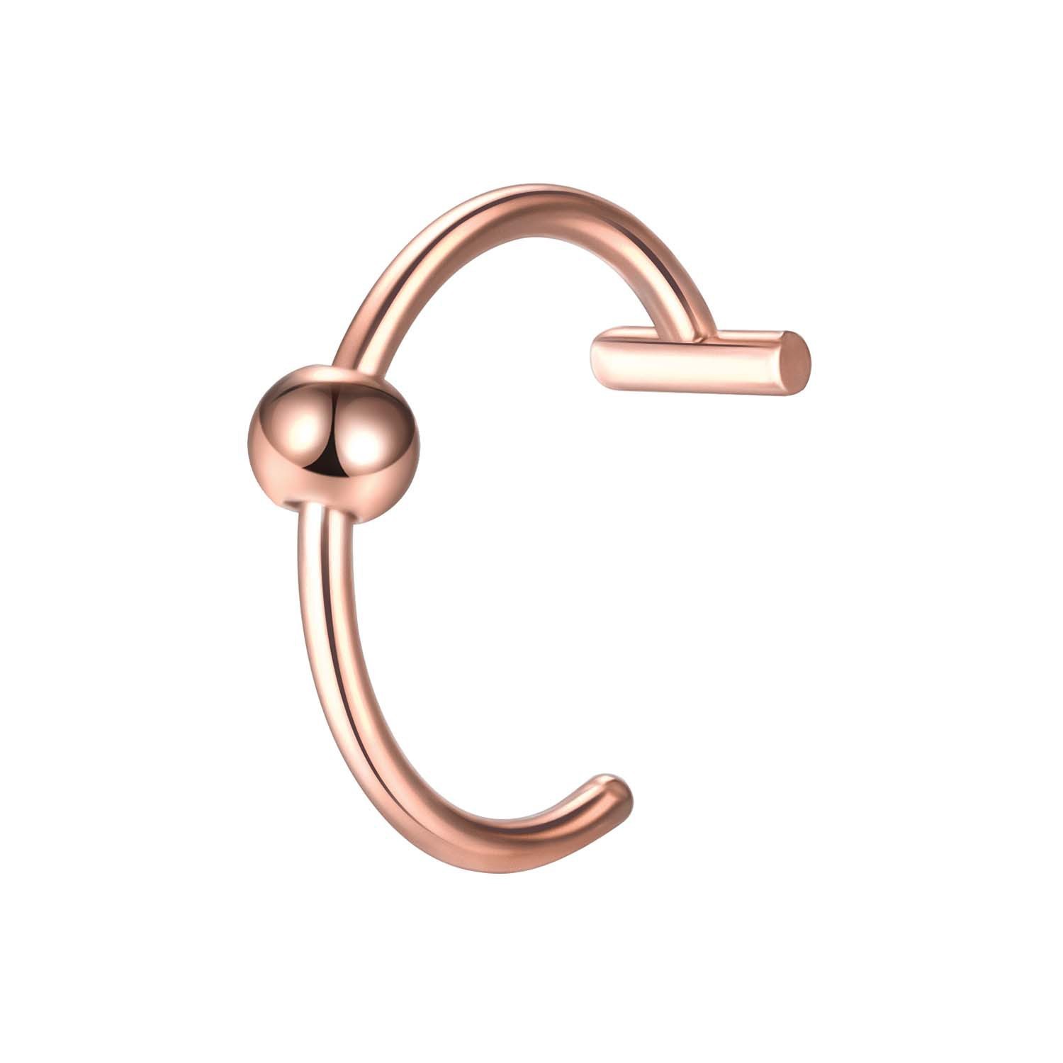 Rose Gold Ball Lip Ring