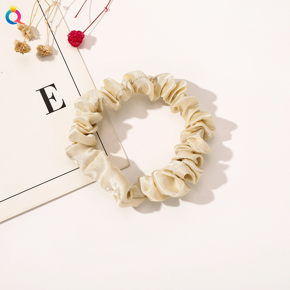 Satin Hair Tie - Light Gold