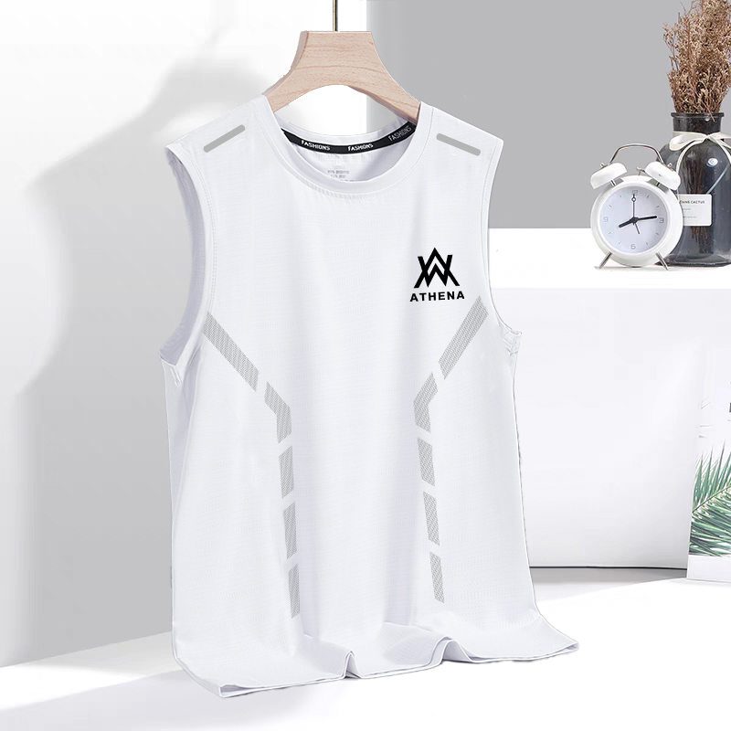 157 White[Single Vest]